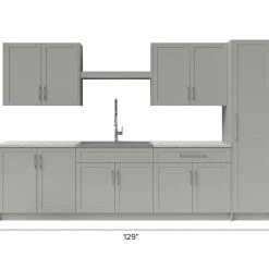 NewAge Products Home Laundry Room 11 Piece Cabinet Set With Centered Shelf, Sink And Faucet Laundry Room Cabinets 51 NewAge Products Home Laundry Room 11 Piece Cabinet Set With Centered Shelf, Sink And Faucet Laundry Room Cabinets