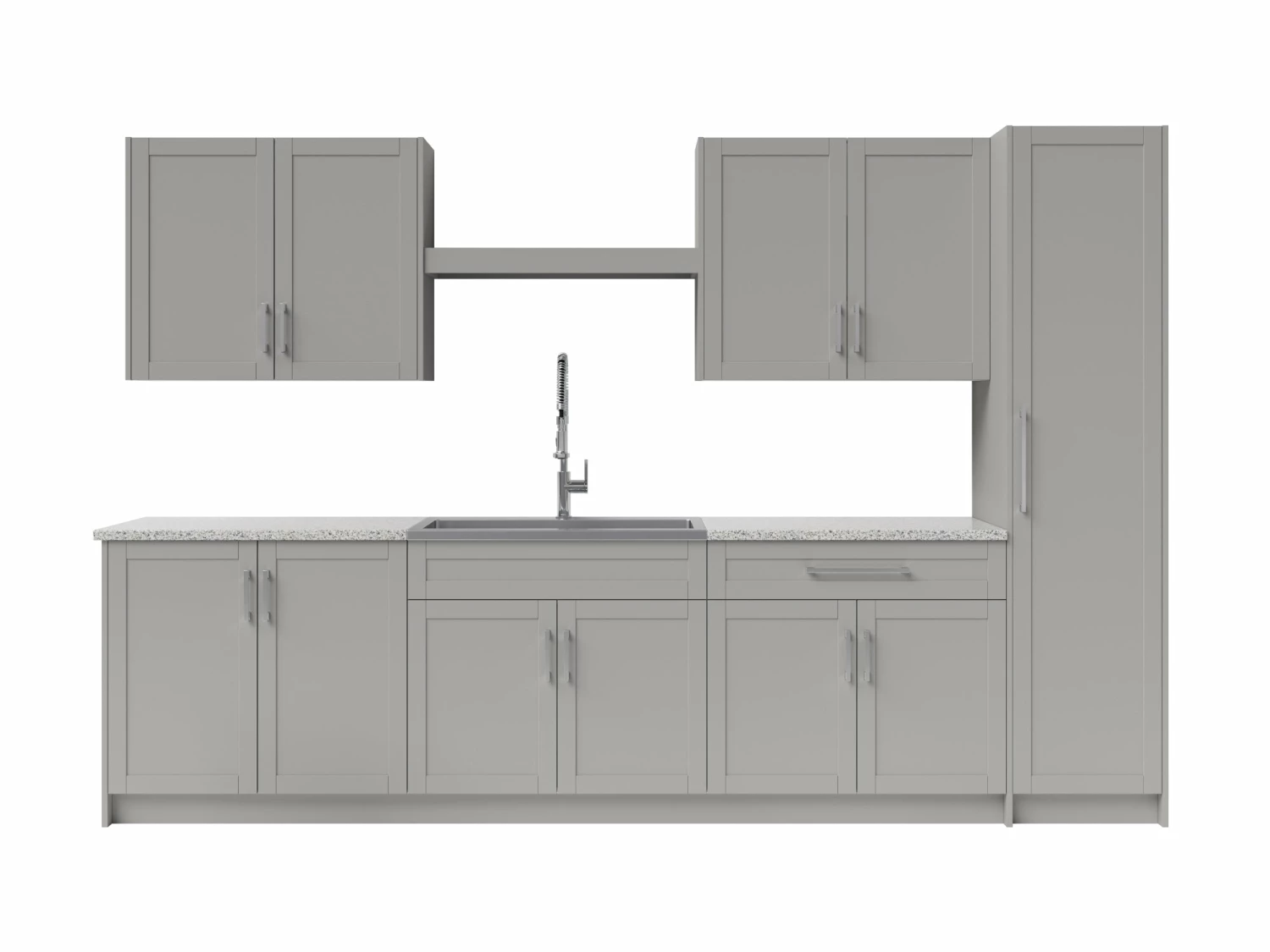 NewAge Products Home Laundry Room 11 Piece Cabinet Set With Centered Shelf, Sink And Faucet Laundry Room Cabinets 14 NewAge Products Home Laundry Room 11 Piece Cabinet Set With Centered Shelf, Sink And Faucet Laundry Room Cabinets