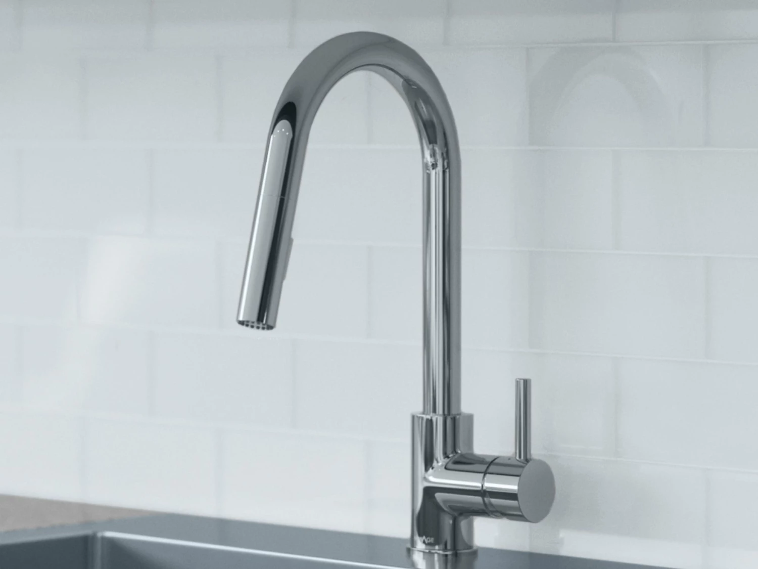 NewAge Products Shop Kitchen Sets 19 In. Overmount Single Bowl Stainless Steel Sink With Classic Pull Down Faucet 12 NewAge Products Shop Kitchen Sets 19 In. Overmount Single Bowl Stainless Steel Sink With Classic Pull Down Faucet