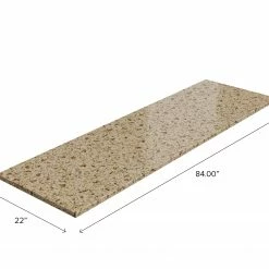 NewAge Products Home Bar Cabinets Home Bar Series 84 In. Gold Sand Granite Countertop