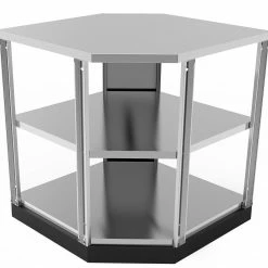 None Outdoor Kitchen Stainless Steel 90 Degree Corner Cabinet