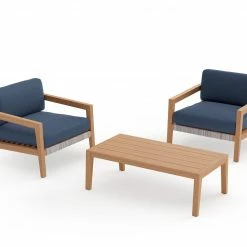 NewAge Products Patio Furniture Lakeside 3 Piece Set With Coffee Table 56 NewAge Products Patio Furniture Lakeside 3 Piece Set With Coffee Table