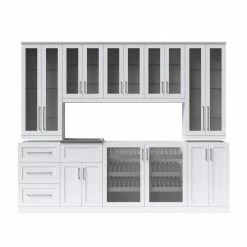 NewAge Products Home Bar Cabinets Home Wet Bar 10 Piece Cabinet Set - 21 Inch