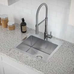 NewAge Products Shop Kitchen Sets 19 In. Overmount Single Bowl Stainless Steel Sink With Flex Pull Down Faucet 26 NewAge Products Shop Kitchen Sets 19 In. Overmount Single Bowl Stainless Steel Sink With Flex Pull Down Faucet