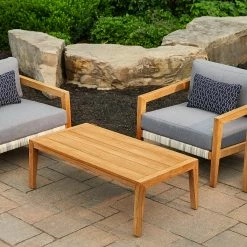 NewAge Products Lakeside 4 Seater Chat Set With Coffee Table And Side Table