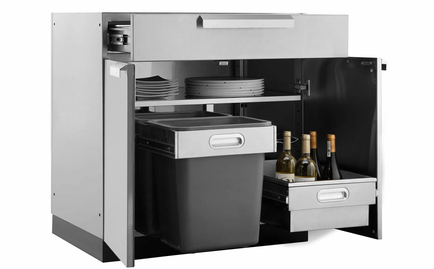 None Outdoor Kitchen Stainless Steel 32" Bar Cabinet 4 None Outdoor Kitchen Stainless Steel 32" Bar Cabinet