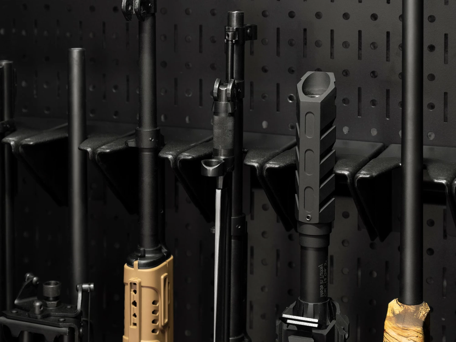 NewAge Products Garage Storage Secure Gun Cabinet Accessory -Short Barrel Rest (Pack Of 2) 2 NewAge Products Garage Storage Secure Gun Cabinet Accessory -Short Barrel Rest (Pack Of 2)