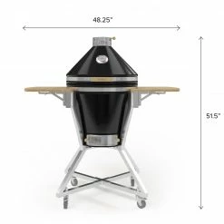 NewAge Products Outdoor Kitchen Platinum Kamado Bundle (Pro 22 In. Cart, 22 In. Kamado Grill)