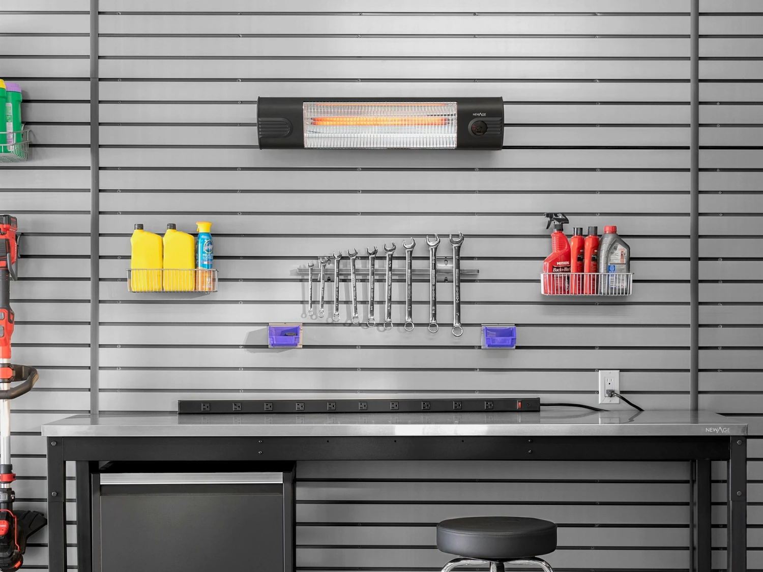 NewAge Products 1500w Infrared Heater With Slatwall Bracket 4 NewAge Products 1500w Infrared Heater With Slatwall Bracket