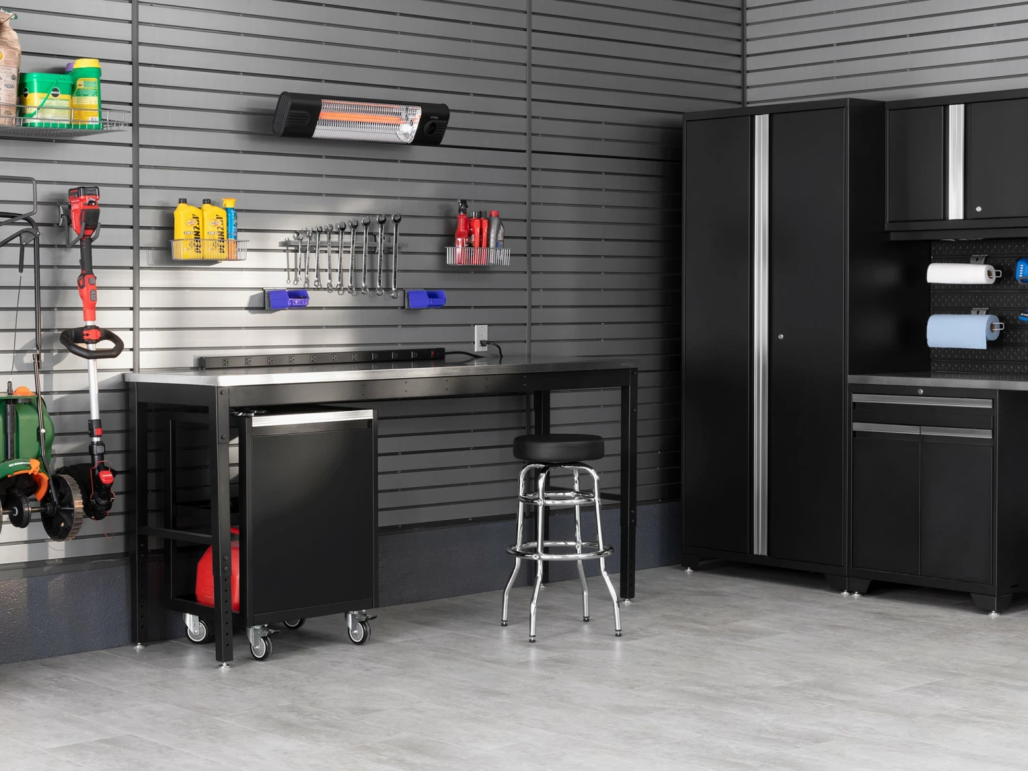 NewAge Products Infrared Heater Slatwall Bracket Garage Storage 3 NewAge Products Infrared Heater Slatwall Bracket Garage Storage