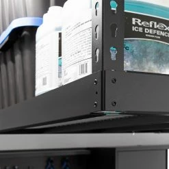 NewAge Products VersaRac Pro 4 Ft. X 8 Ft. Height-Adjustable Overhead Rack In Black Garage Storage