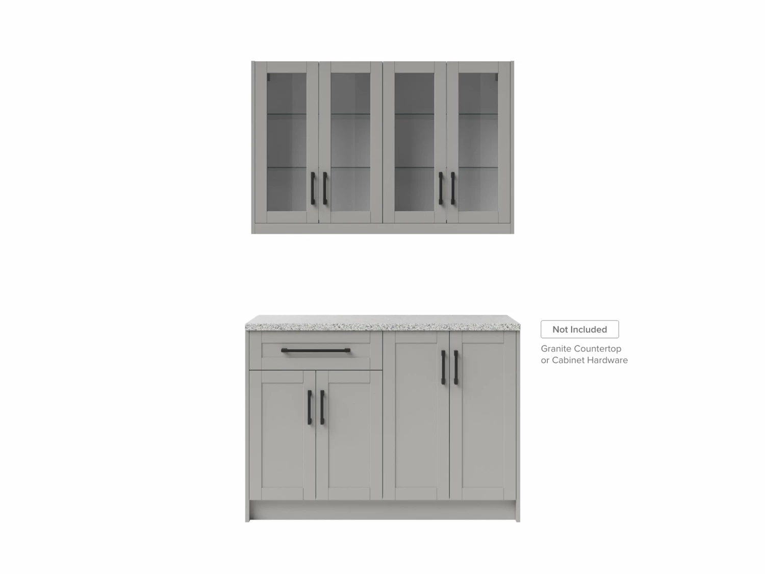 NewAge Products Home Bar Cabinets HOME BAR 4 Piece Cabinet Set With Glass Doors Cabinets - 24 Inch 17 NewAge Products Home Bar Cabinets HOME BAR 4 Piece Cabinet Set With Glass Doors Cabinets - 24 Inch