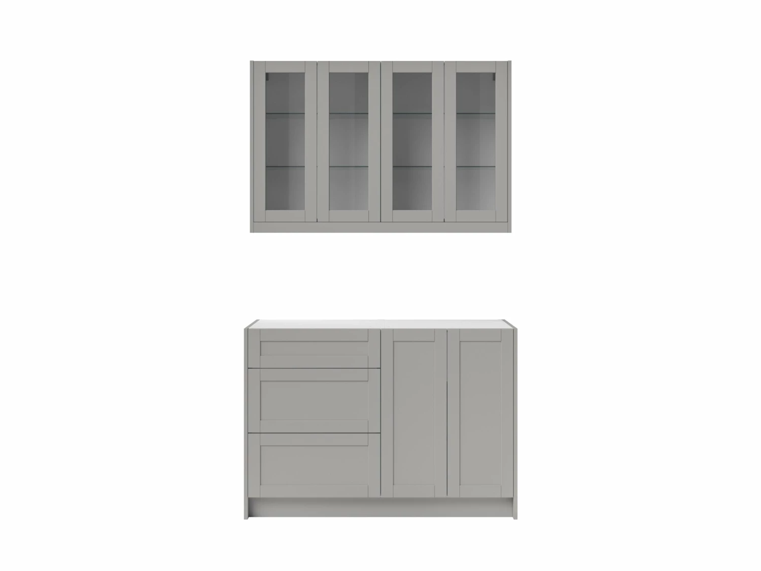 NewAge Products Home Bar Cabinets Home Bar 4 Piece Cabinet Set With Glass Door And Drawer Cabinet - 24 Inch 18 NewAge Products Home Bar Cabinets Home Bar 4 Piece Cabinet Set With Glass Door And Drawer Cabinet - 24 Inch