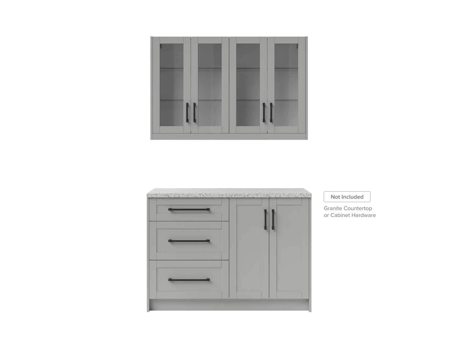 NewAge Products Home Bar Cabinets Home Bar 4 Piece Cabinet Set With Glass Door And Drawer Cabinet - 24 Inch 17 NewAge Products Home Bar Cabinets Home Bar 4 Piece Cabinet Set With Glass Door And Drawer Cabinet - 24 Inch