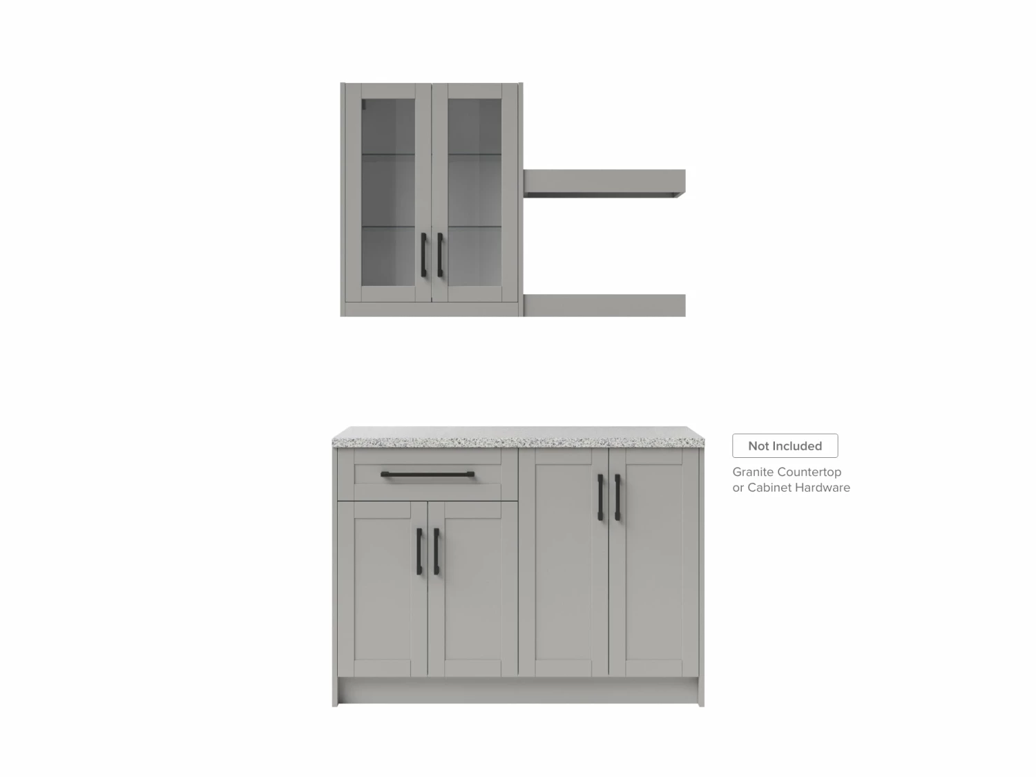 NewAge Products Home Bar 5 Piece Cabinet Set With Shelves - 24 Inch Home Bar Cabinets 18 NewAge Products Home Bar 5 Piece Cabinet Set With Shelves - 24 Inch Home Bar Cabinets