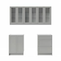 NewAge Products Home Bar Cabinets Home Bar 5 Piece Cabinet Set With Drawer Cabinet - 24 Inch 49 NewAge Products Home Bar Cabinets Home Bar 5 Piece Cabinet Set With Drawer Cabinet - 24 Inch