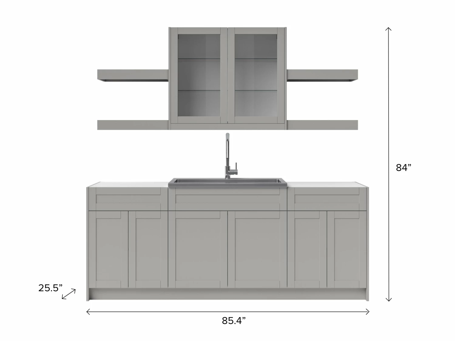 NewAge Products Home Wet Bar 10 Piece Cabinet Set With Shelves, 36 In. Sink And Faucet - 24 Inch Home Bar Cabinets 21 NewAge Products Home Wet Bar 10 Piece Cabinet Set With Shelves, 36 In. Sink And Faucet - 24 Inch Home Bar Cabinets