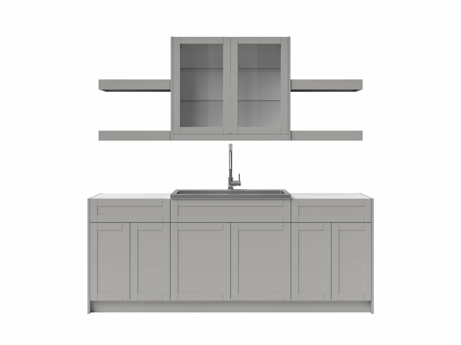 NewAge Products Home Wet Bar 10 Piece Cabinet Set With Shelves, 36 In. Sink And Faucet - 24 Inch Home Bar Cabinets 20 NewAge Products Home Wet Bar 10 Piece Cabinet Set With Shelves, 36 In. Sink And Faucet - 24 Inch Home Bar Cabinets