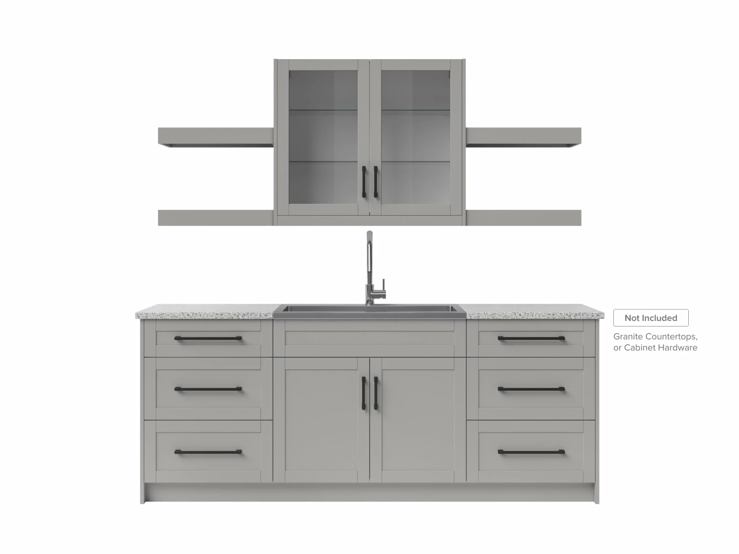 NewAge Products Home Wet Bar 10 Piece Cabinet Set With Drawers, Shelves, 36 In. Sink And Faucet - 24 Inch Home Bar Cabinets 19 NewAge Products Home Wet Bar 10 Piece Cabinet Set With Drawers, Shelves, 36 In. Sink And Faucet - 24 Inch Home Bar Cabinets