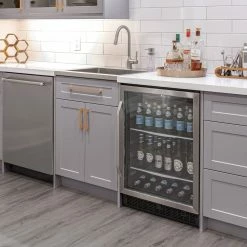 NewAge Products Home Bar Cabinets Home Wet Bar 9 Piece Cabinet Set With Drawers, Shelves, 36 In. Sink And Faucet - 24 Inch 59 NewAge Products Home Bar Cabinets Home Wet Bar 9 Piece Cabinet Set With Drawers, Shelves, 36 In. Sink And Faucet - 24 Inch