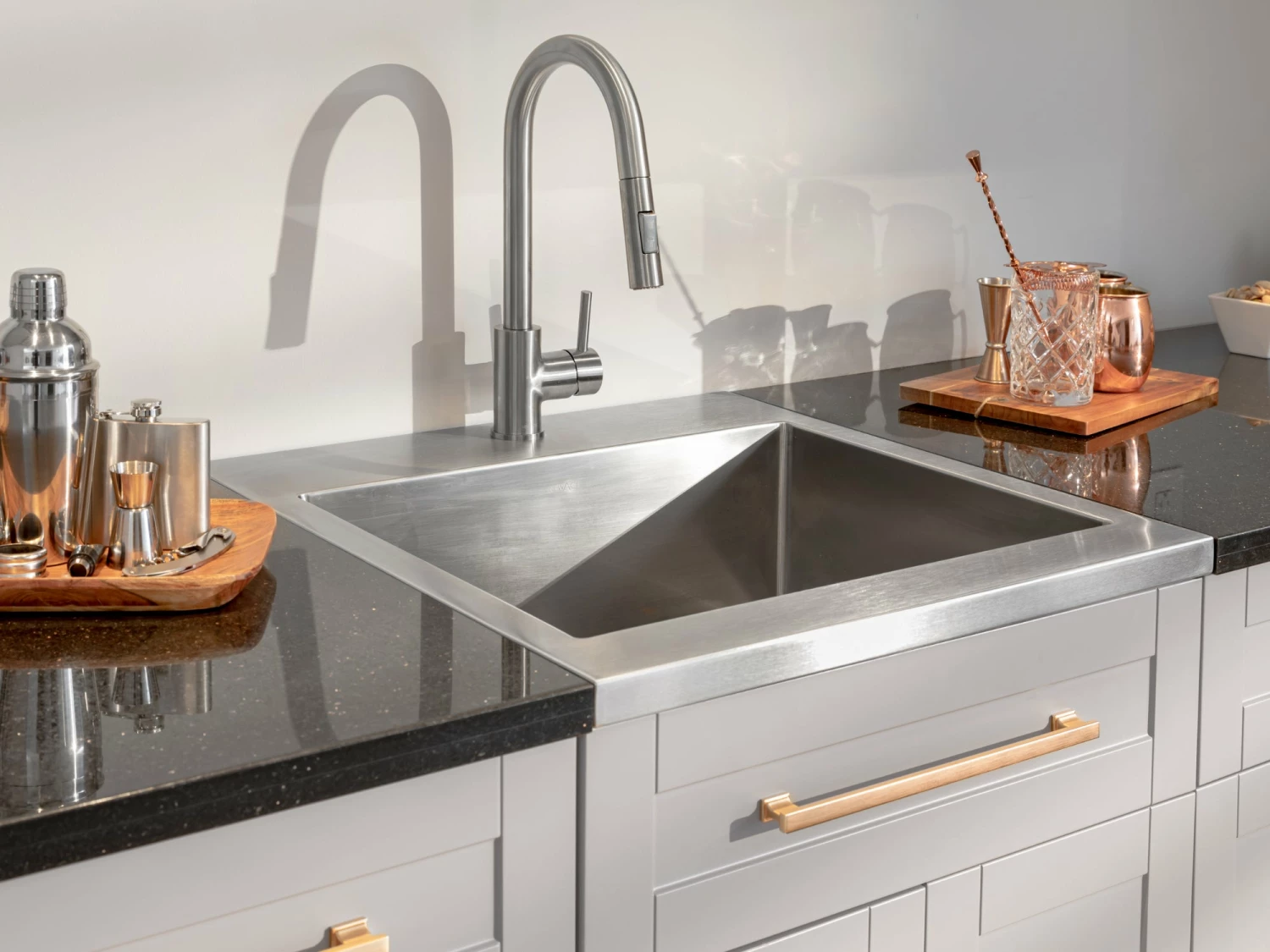 NewAge Products Home Bar Cabinets Home Wet Bar 9 Piece Cabinet Set With Drawers, Shelves, 36 In. Sink And Faucet - 24 Inch 29 NewAge Products Home Bar Cabinets Home Wet Bar 9 Piece Cabinet Set With Drawers, Shelves, 36 In. Sink And Faucet - 24 Inch