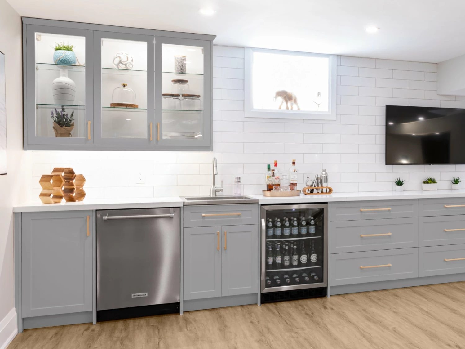 NewAge Products Home Bar Cabinets Home Bar 4 Piece Cabinet Set With Glass Door And Drawer Cabinet - 24 Inch 20 NewAge Products Home Bar Cabinets Home Bar 4 Piece Cabinet Set With Glass Door And Drawer Cabinet - 24 Inch