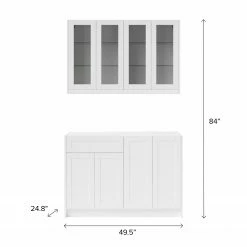 NewAge Products Home Bar Cabinets HOME BAR 4 Piece Cabinet Set With Glass Doors Cabinets - 24 Inch 34 NewAge Products Home Bar Cabinets HOME BAR 4 Piece Cabinet Set With Glass Doors Cabinets - 24 Inch