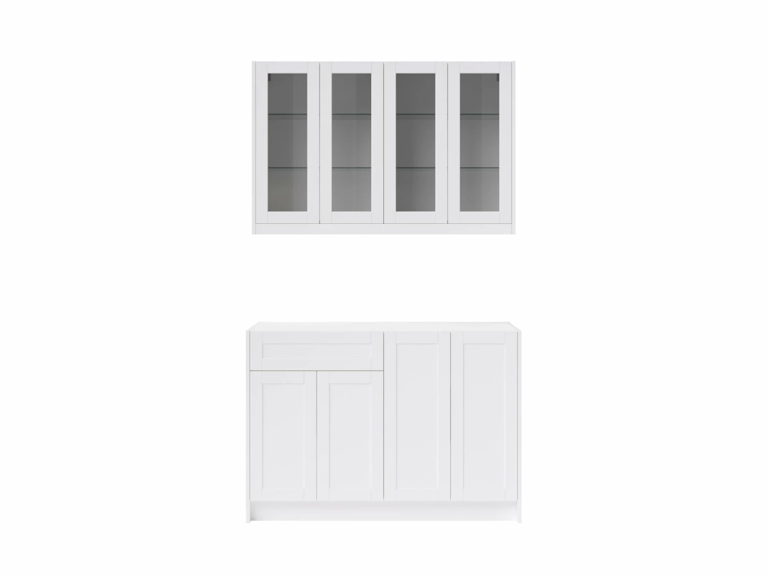 NewAge Products Home Bar Cabinets HOME BAR 4 Piece Cabinet Set With Glass Doors Cabinets - 24 Inch 2 NewAge Products Home Bar Cabinets HOME BAR 4 Piece Cabinet Set With Glass Doors Cabinets - 24 Inch