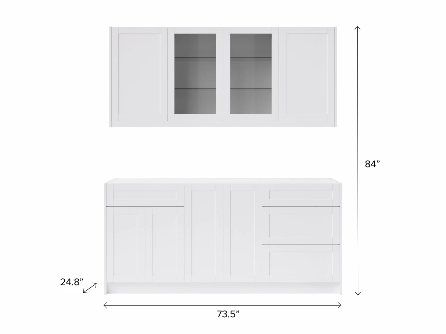 NewAge Products Home Bar 6 Piece Cabinet Set With Glass Door And Drawer Cabinet - 24 Inch Home Bar Cabinets 3 NewAge Products Home Bar 6 Piece Cabinet Set With Glass Door And Drawer Cabinet - 24 Inch Home Bar Cabinets