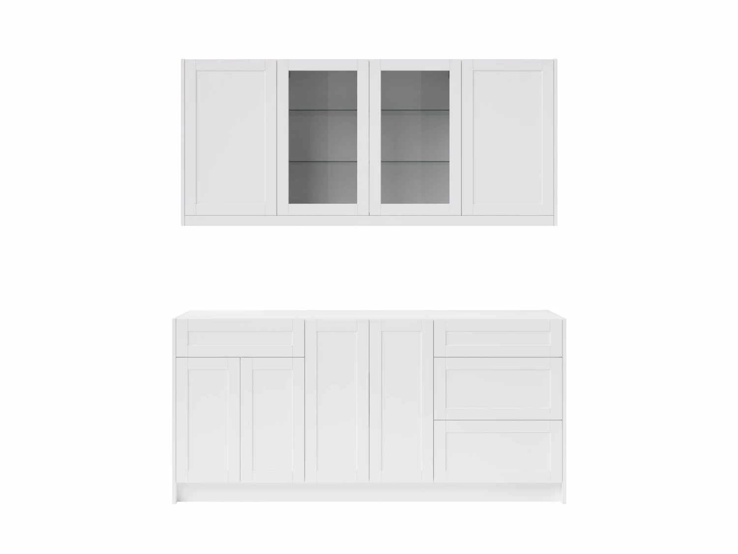 NewAge Products Home Bar 6 Piece Cabinet Set With Glass Door And Drawer Cabinet - 24 Inch Home Bar Cabinets 2 NewAge Products Home Bar 6 Piece Cabinet Set With Glass Door And Drawer Cabinet - 24 Inch Home Bar Cabinets