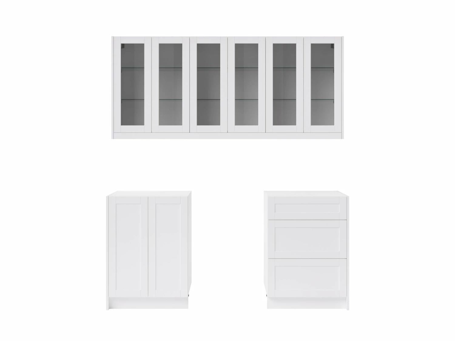 NewAge Products Home Bar Cabinets Home Bar 5 Piece Cabinet Set With Drawer Cabinet - 24 Inch 2 NewAge Products Home Bar Cabinets Home Bar 5 Piece Cabinet Set With Drawer Cabinet - 24 Inch