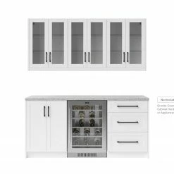 NewAge Products Home Bar Cabinets Home Bar 5 Piece Cabinet Set With Drawer Cabinet - 24 Inch