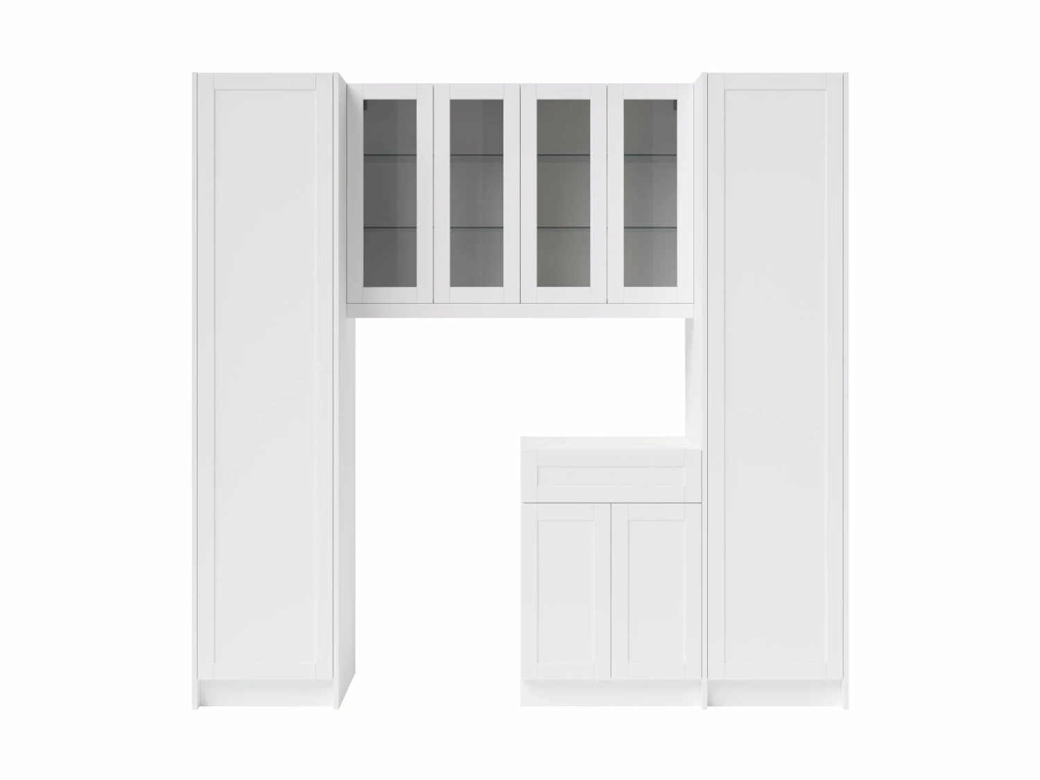 NewAge Products Home Bar Cabinets Home Bar 5 Piece Cabinet Set With Glass Door And Pantry Cabinet -24 Inch 2 NewAge Products Home Bar Cabinets Home Bar 5 Piece Cabinet Set With Glass Door And Pantry Cabinet -24 Inch