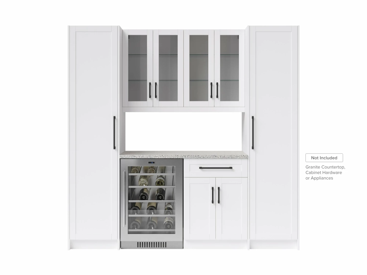 NewAge Products Home Bar Cabinets Home Bar 5 Piece Cabinet Set With Glass Door And Pantry Cabinet -24 Inch 1 NewAge Products Home Bar Cabinets Home Bar 5 Piece Cabinet Set With Glass Door And Pantry Cabinet -24 Inch