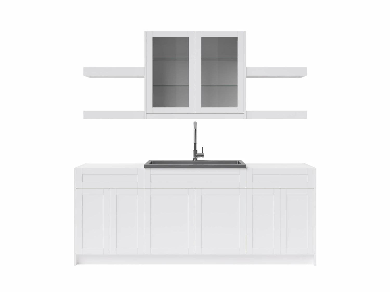 NewAge Products Home Wet Bar 10 Piece Cabinet Set With Shelves, 36 In. Sink And Faucet - 24 Inch Home Bar Cabinets 2 NewAge Products Home Wet Bar 10 Piece Cabinet Set With Shelves, 36 In. Sink And Faucet - 24 Inch Home Bar Cabinets