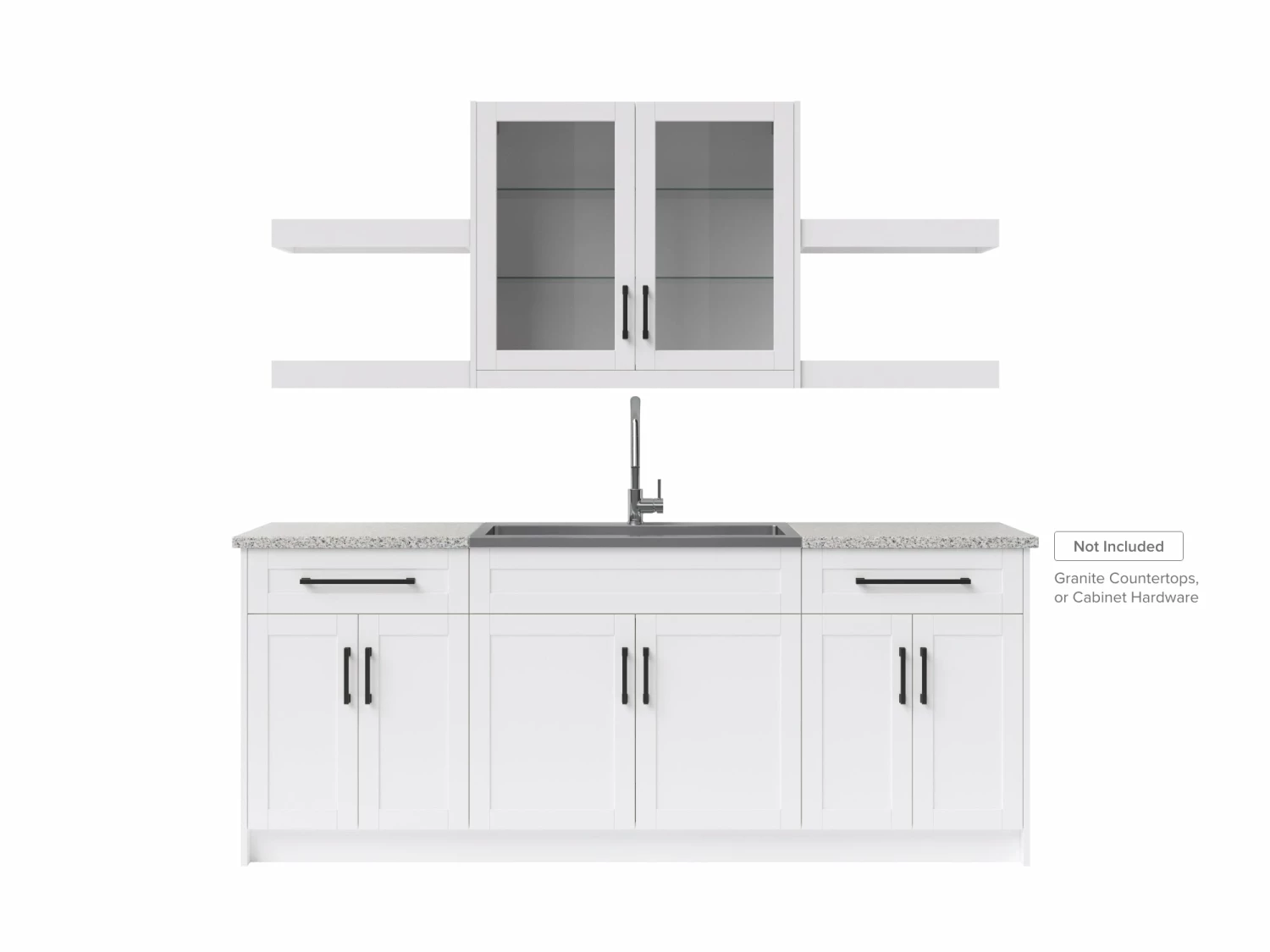NewAge Products Home Wet Bar 10 Piece Cabinet Set With Shelves, 36 In. Sink And Faucet - 24 Inch Home Bar Cabinets 1 NewAge Products Home Wet Bar 10 Piece Cabinet Set With Shelves, 36 In. Sink And Faucet - 24 Inch Home Bar Cabinets