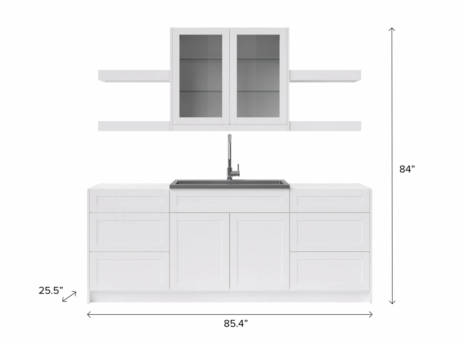 NewAge Products Home Wet Bar 10 Piece Cabinet Set With Drawers, Shelves, 36 In. Sink And Faucet - 24 Inch Home Bar Cabinets 3 NewAge Products Home Wet Bar 10 Piece Cabinet Set With Drawers, Shelves, 36 In. Sink And Faucet - 24 Inch Home Bar Cabinets