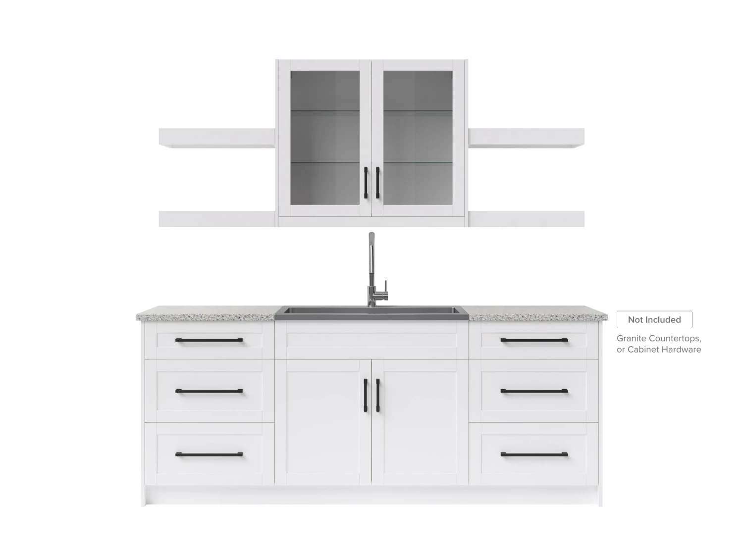 NewAge Products Home Wet Bar 10 Piece Cabinet Set With Drawers, Shelves, 36 In. Sink And Faucet - 24 Inch Home Bar Cabinets 1 NewAge Products Home Wet Bar 10 Piece Cabinet Set With Drawers, Shelves, 36 In. Sink And Faucet - 24 Inch Home Bar Cabinets