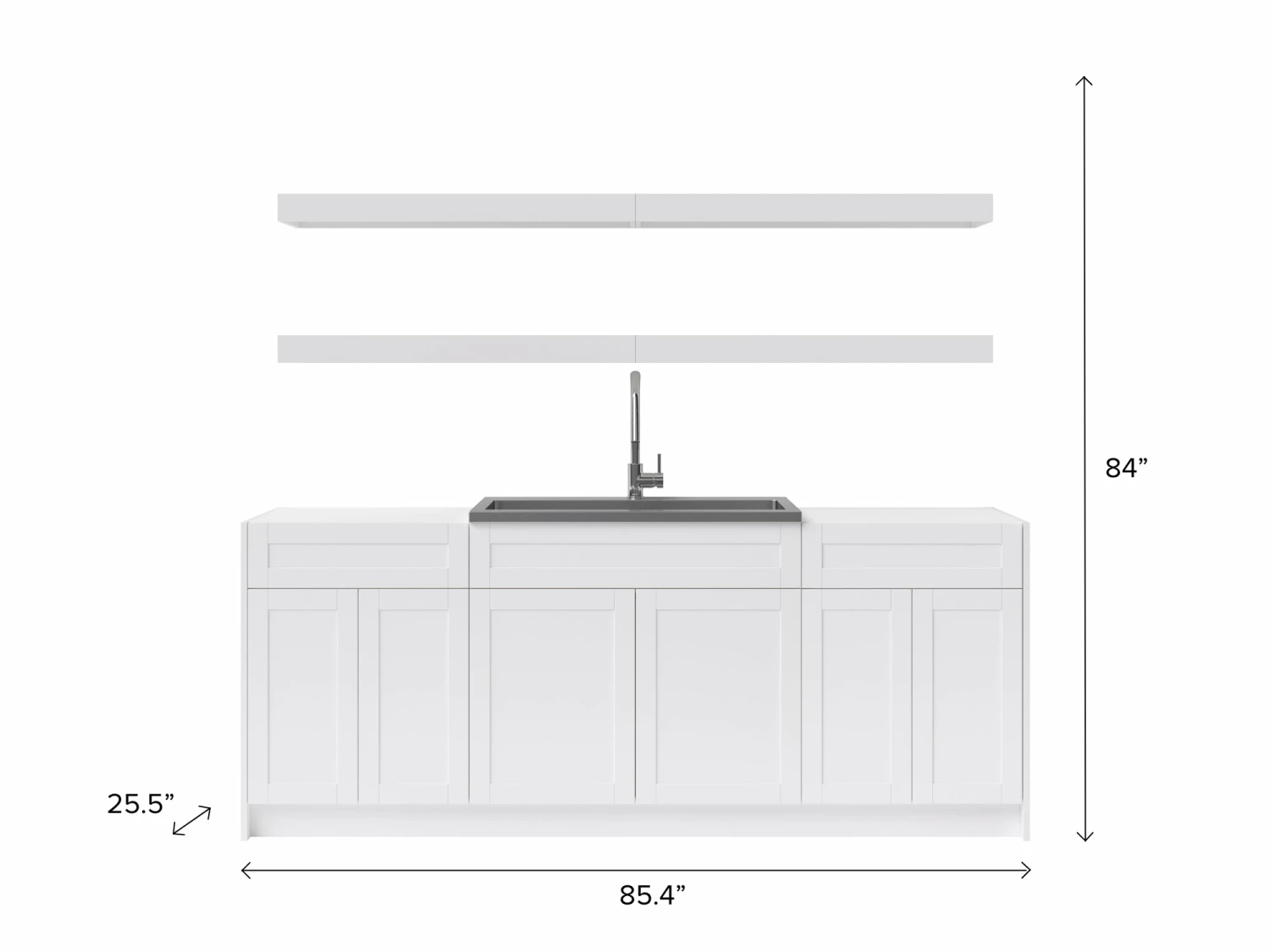 NewAge Products Home Wet Bar 9 Piece Cabinet Set With Top Shelves, 36 In. Sink And Faucet - 24 Inch Home Bar Cabinets 3 NewAge Products Home Wet Bar 9 Piece Cabinet Set With Top Shelves, 36 In. Sink And Faucet - 24 Inch Home Bar Cabinets
