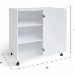 NewAge Products Home Blind Corner Base Cabinet, 36 Inch (Frame Only)
