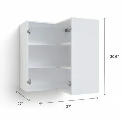 NewAge Products Home Corner Wall Cabinet - 27 Inch 63 NewAge Products Home Corner Wall Cabinet - 27 Inch