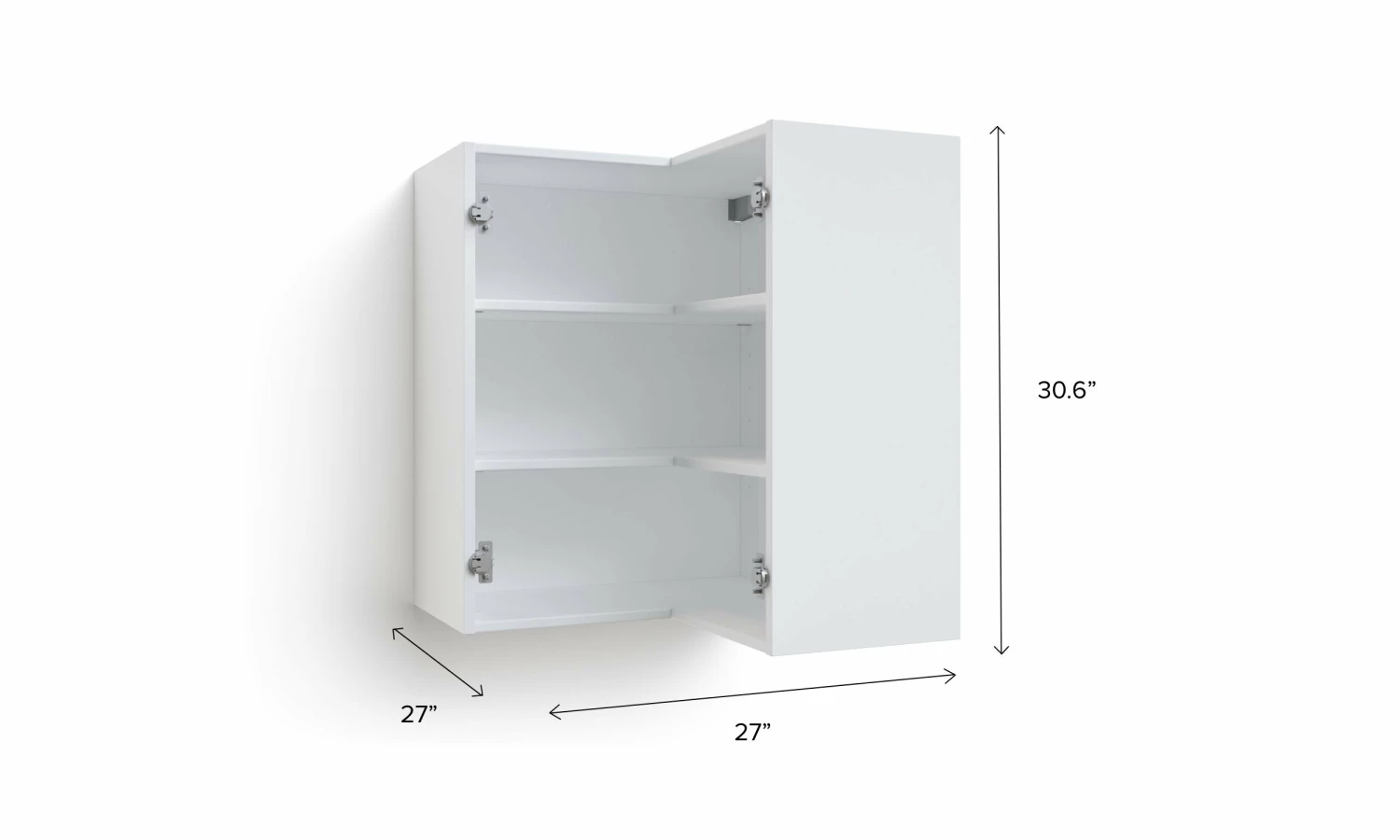 NewAge Products Home Corner Wall Cabinet - 27 Inch 32 NewAge Products Home Corner Wall Cabinet - 27 Inch