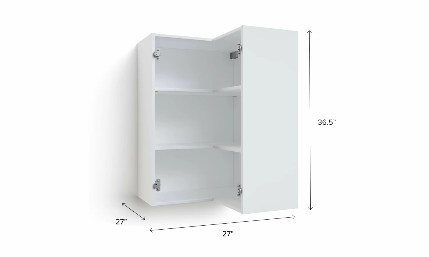 NewAge Products Home Extended Corner Wall Cabinet, 27 Inch (Frame Only) Pantry Cabinets 2 NewAge Products Home Extended Corner Wall Cabinet, 27 Inch (Frame Only) Pantry Cabinets