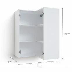 NewAge Products Home Extended Corner Wall Cabinet - 27 Inch 63 NewAge Products Home Extended Corner Wall Cabinet - 27 Inch