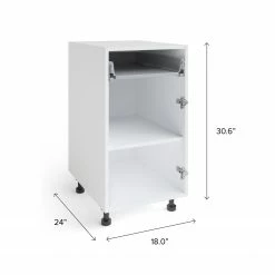 NewAge Products Pantry Cabinets Home One Door, Single Drawer Cabinet, 18 Inch (Frame Only)