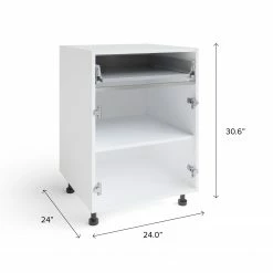 NewAge Products Pantry Cabinets Home Two Door, Single Drawer Cabinet (Frame Only)