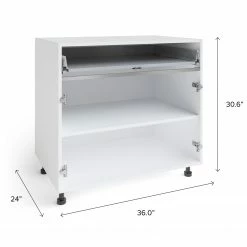 NewAge Products Pantry Cabinets Home Two Door, Single Drawer Cabinet (Frame Only)