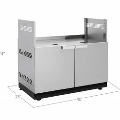 NewAge Products Outdoor Kitchen Classic Stainless Steel Gas Grill Cabinet 71 NewAge Products Outdoor Kitchen Classic Stainless Steel Gas Grill Cabinet