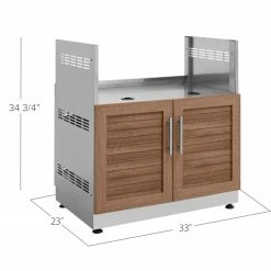 NewAge Products Outdoor Kitchen Classic Stainless Steel Gas Grill Cabinet 80 NewAge Products Outdoor Kitchen Classic Stainless Steel Gas Grill Cabinet