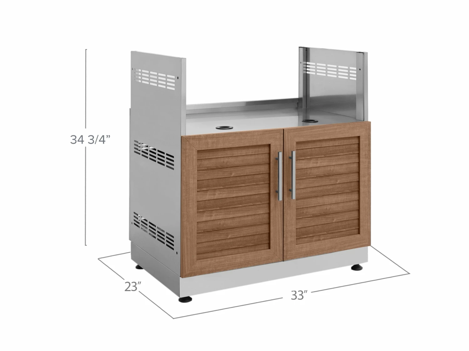 NewAge Products Outdoor Kitchen Classic Stainless Steel Gas Grill Cabinet 27 NewAge Products Outdoor Kitchen Classic Stainless Steel Gas Grill Cabinet